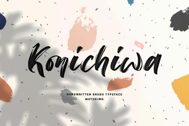 Konichiwa Brush Font Poster 9