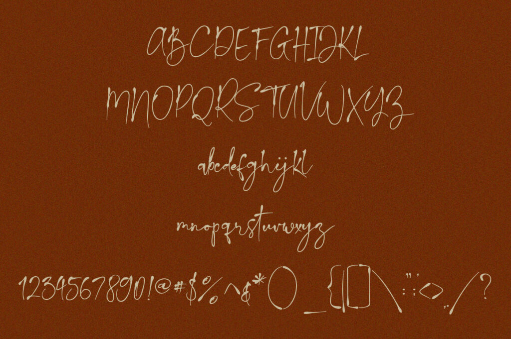 La Calston - Signature Font Poster 4
