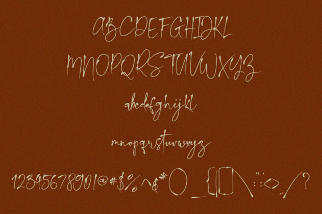 La Calston - Signature Font Poster 4