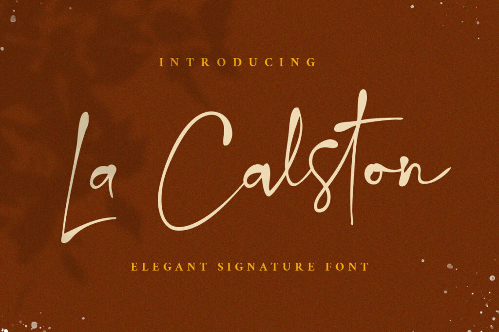 La Calston - Signature Font Poster 5