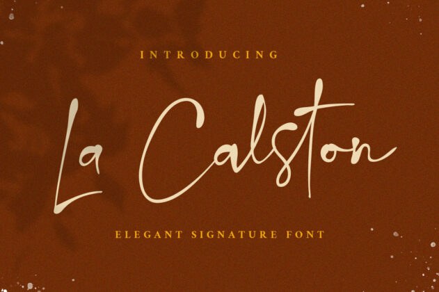 La Calston - Signature Font Poster 5