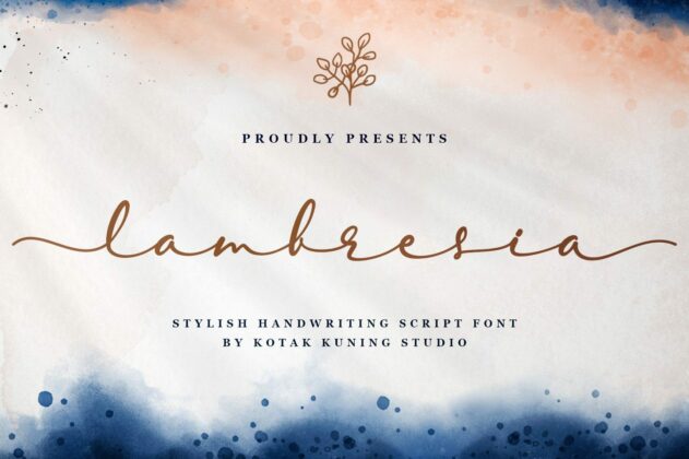 Lambresia Script Poster 7