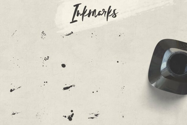 Lelushka Script + Ink marks Poster 3