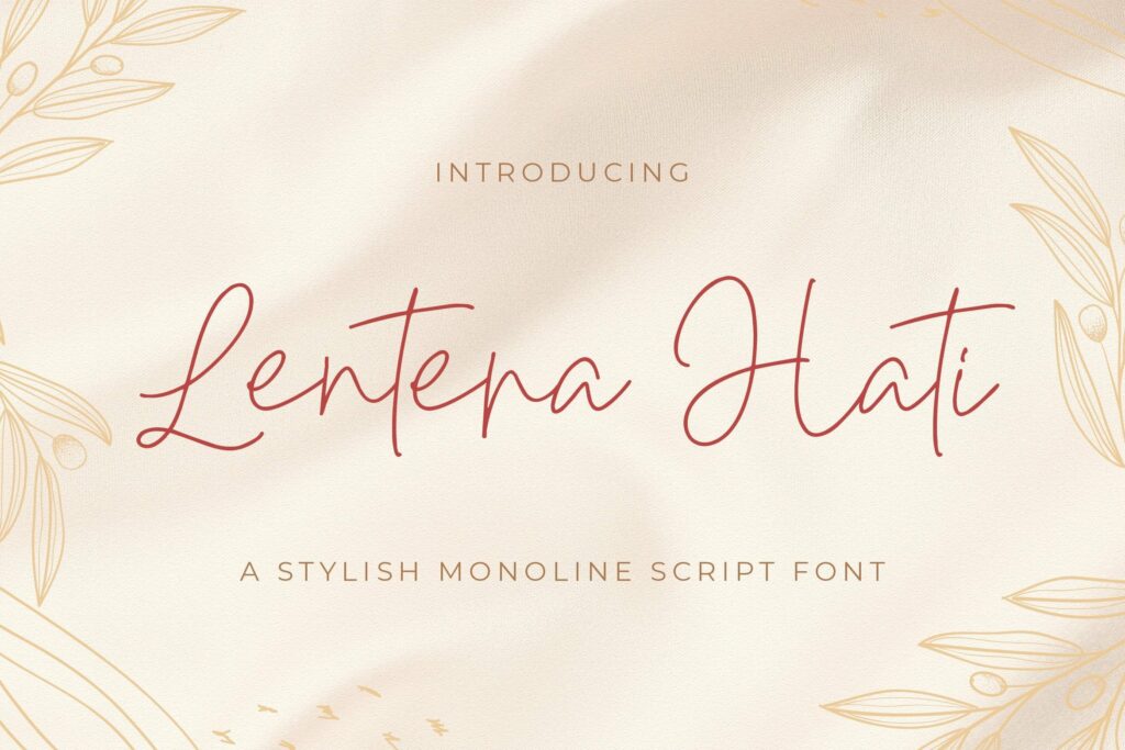 Lentera Hati - Handwritten Font Poster 5
