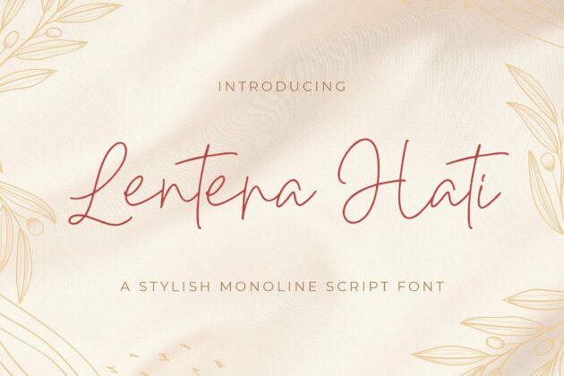 Lentera Hati - Handwritten Font Poster 5