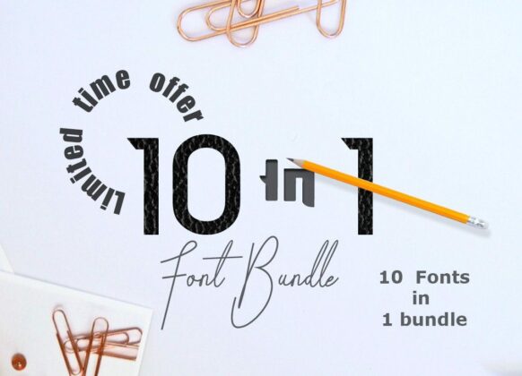 Limited time offer : 10 in 1 - font bundle Poster 2