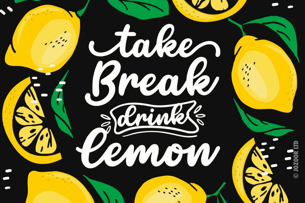 Limon Mint - Fresh Script Font Poster 2