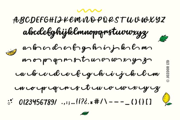 Limon Mint - Fresh Script Font Poster 8