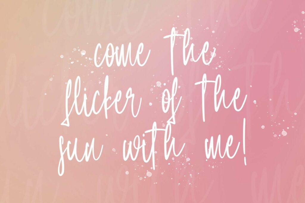 Lintang Kangen - Handwritten Font Poster 1