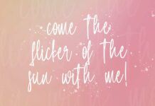 Lintang Kangen - Handwritten Font Poster 1