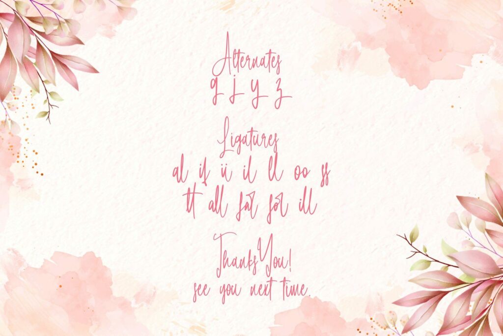 Lintang Kangen - Handwritten Font Poster 9