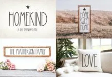 Little Farmhouse Font Bundle Poster 1