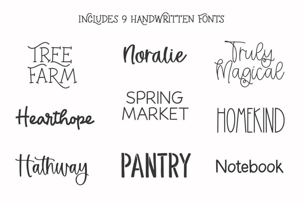 Little Farmhouse Font Bundle Poster 2