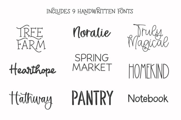 Little Farmhouse Font Bundle Poster 2