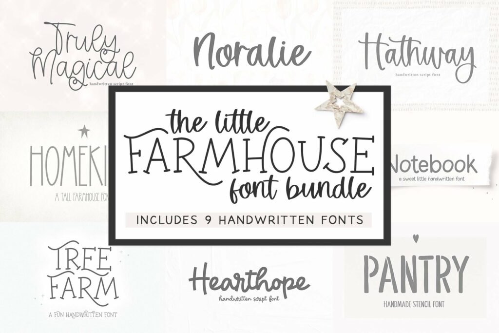 Little Farmhouse Font Bundle Poster 8