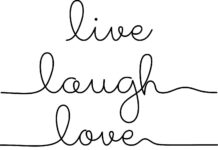 Live Laugh Love Font Poster 1