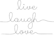 Live Laugh Love - Sketch Font Poster 1