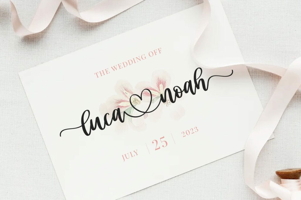 Liya Hary - Lovely Heart Script Font Poster 3