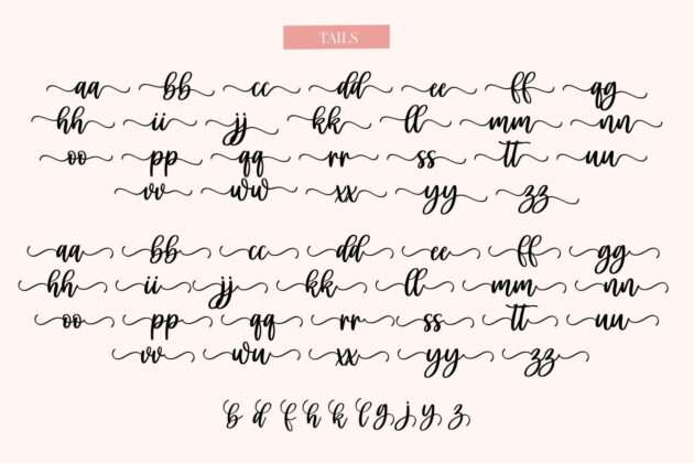 Liya Hary - Lovely Heart Script Font Poster 5