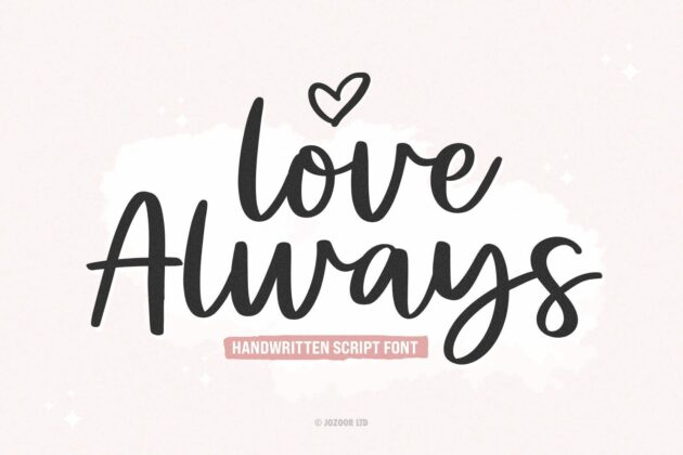 Love Always - Modern Script Font Poster 3