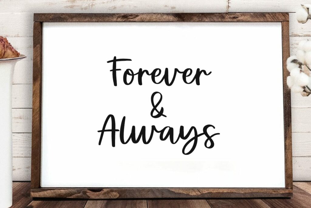 Love Always - Modern Script Font Poster 4