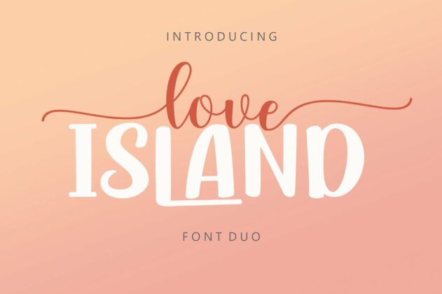 Love Island Font Duo Poster 4