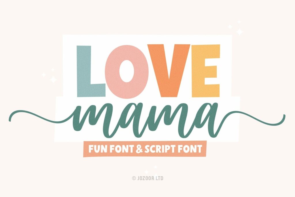 Love Mama - Script Font Duo Poster 8