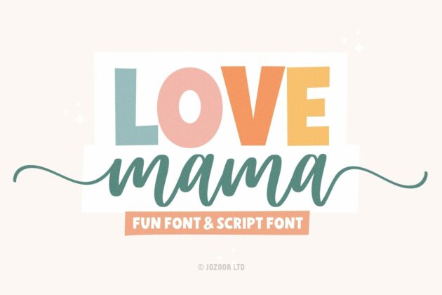 Love Mama - Script Font Duo Poster 8