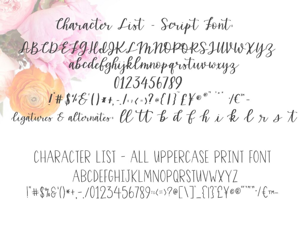 Lovely Lillie Font Duo Poster 4