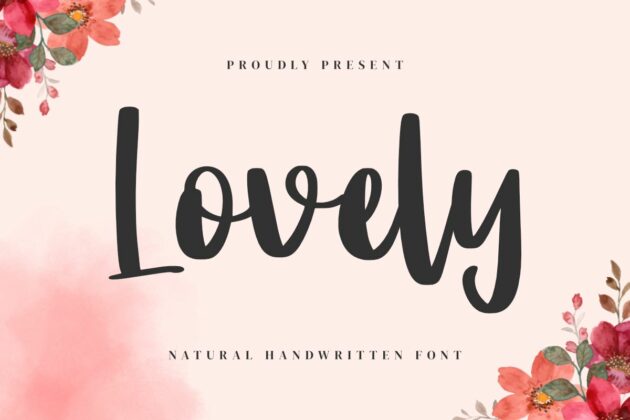 Lovely - Love Handwritten Font Poster 6