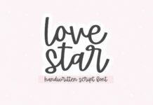Lovestar - Cute Script Font Poster 1