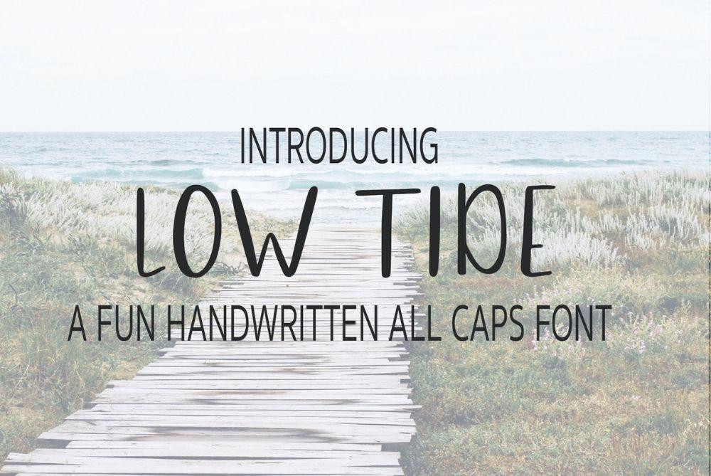 Low Tide Handwritten Font Poster 4