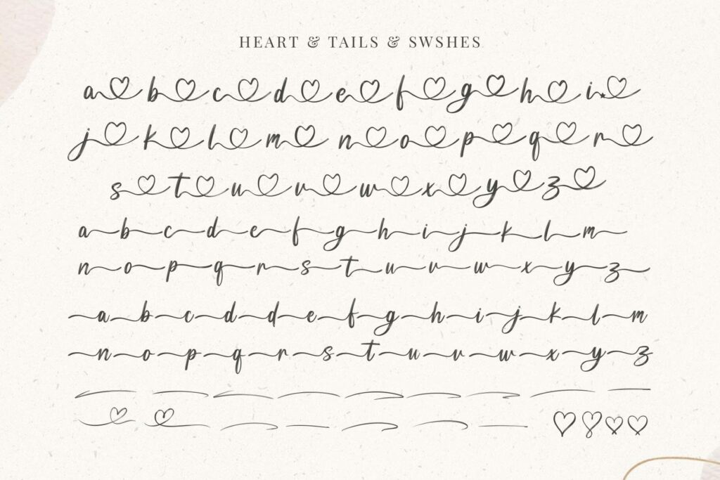 Luca Noah - Brush Heart Script Font Poster 1