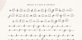 Luca Noah - Brush Heart Script Font Poster 1