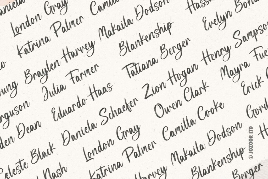 Luca Noah - Brush Heart Script Font Poster 5