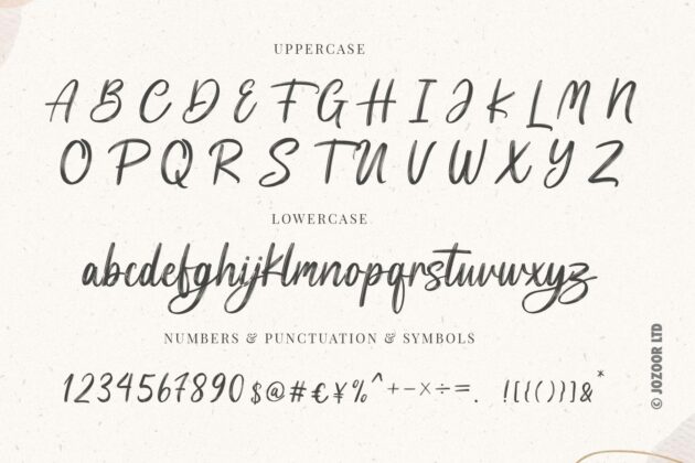 Luca Noah - Brush Heart Script Font Poster 6
