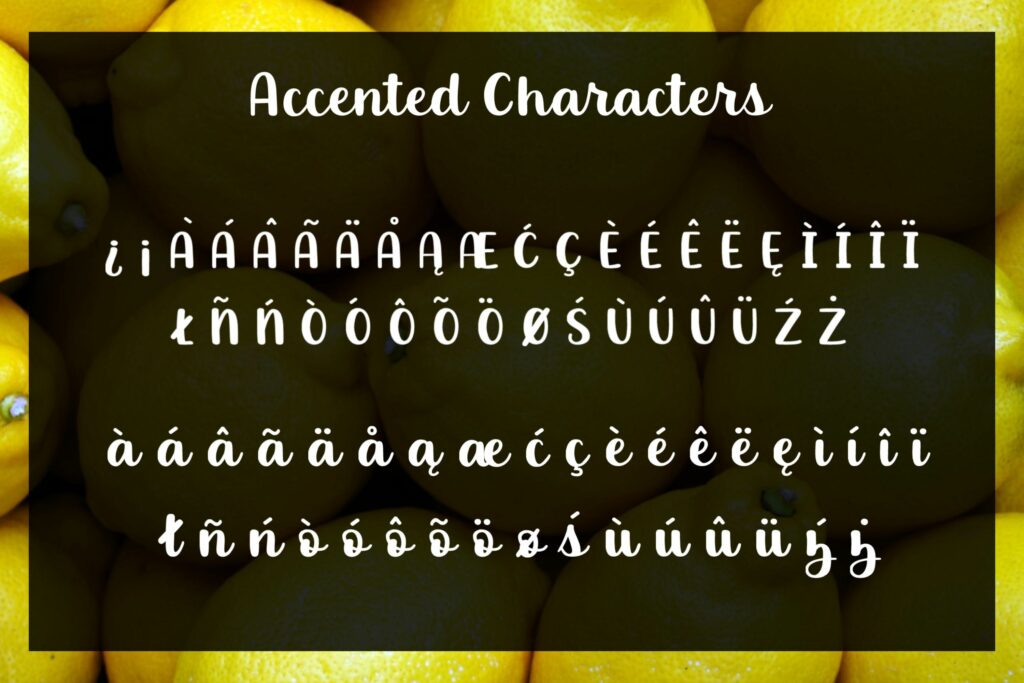 Luscious Lemon - A thick script font Poster 1