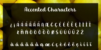 Luscious Lemon - A thick script font Poster 1