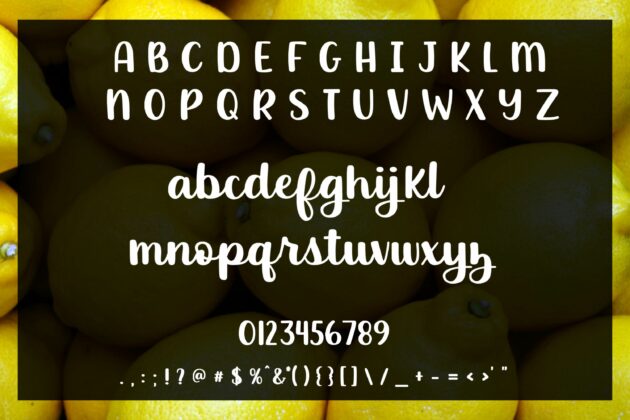 Luscious Lemon - A thick script font Poster 3