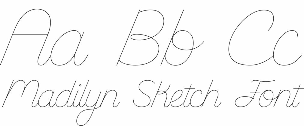 Madilyn Sketch Font Poster 1
