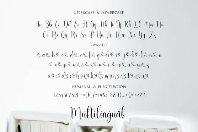 Magenta Script Font Poster 4