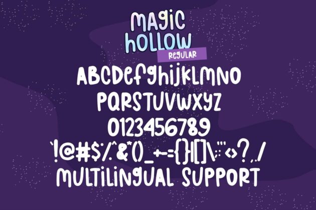 Magic Hollow Font Poster 3