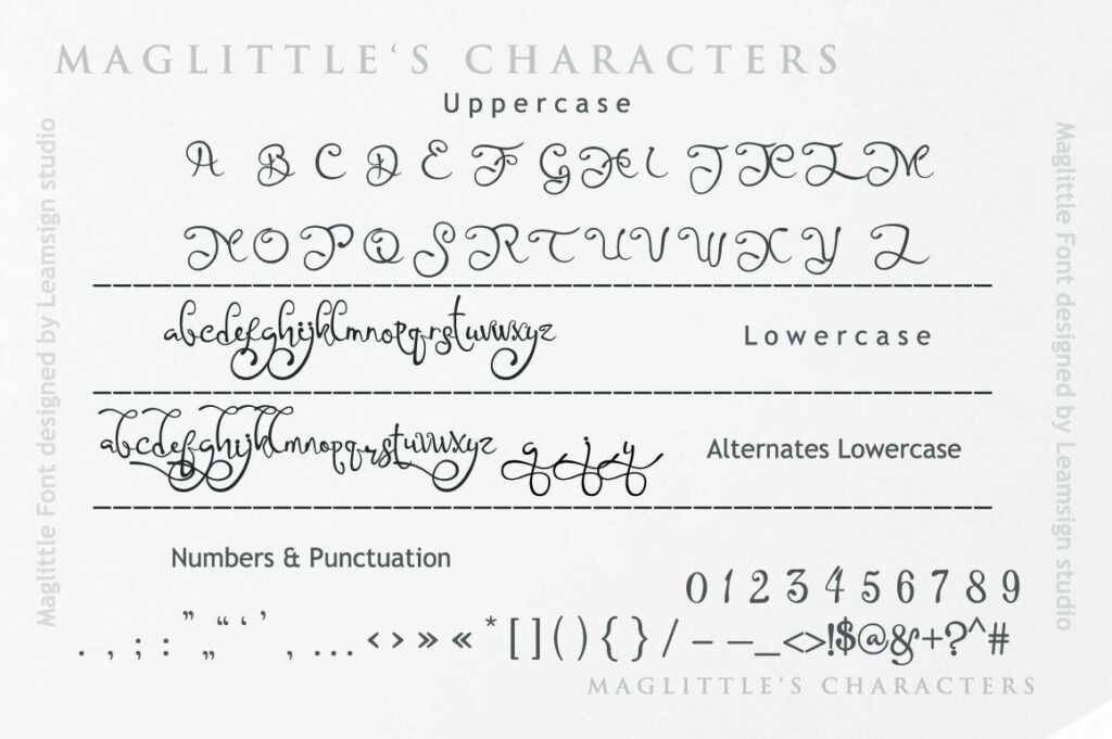 Maglittle Font Poster 3