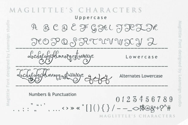 Maglittle Font Poster 3