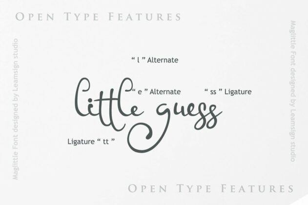 Maglittle Font Poster 7