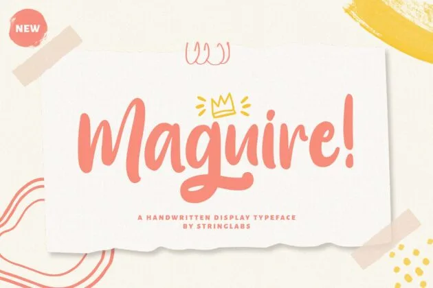 Maguire - Handwritten Font Poster 3