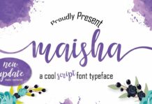 Maisha Script Font Poster 1