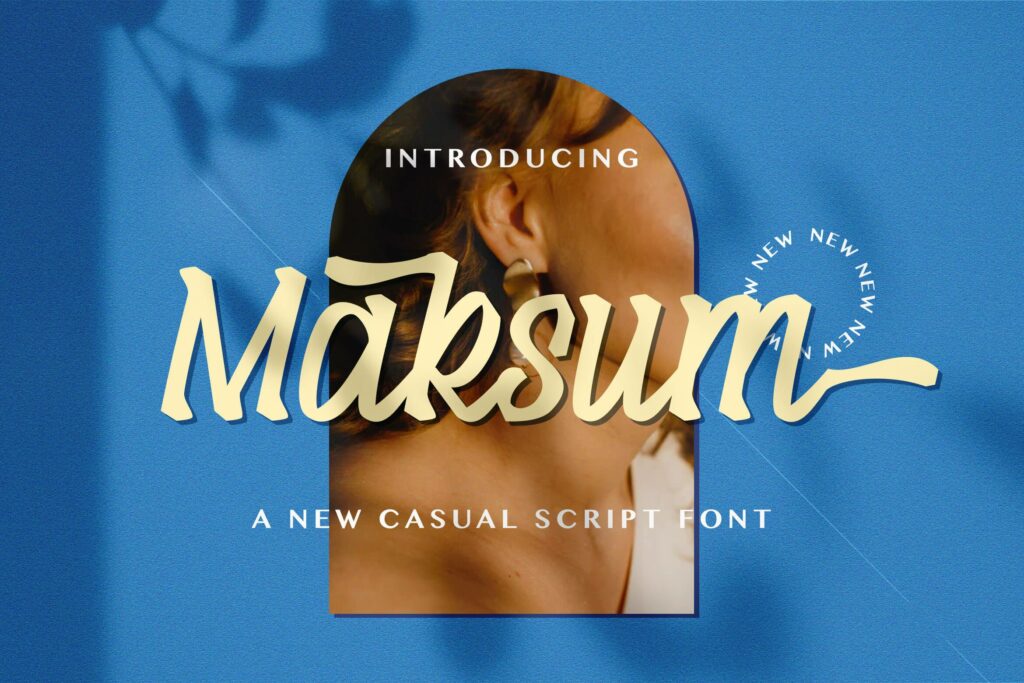 Maksum - Handwritten Font Poster 7