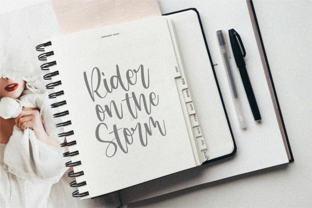 Maledictus Modern Handwritten Font Poster 3