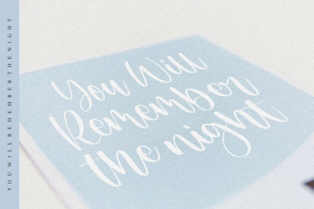 Maledictus Modern Handwritten Font Poster 4